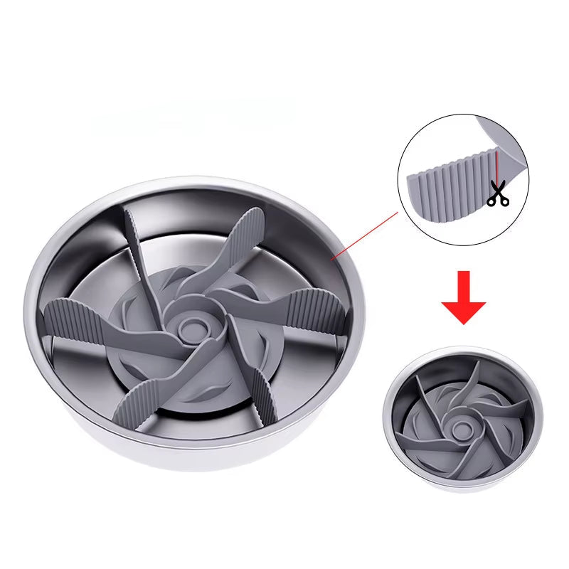 Dog Slow Feeder Bowl Dog Bowl Insert Slow Feeder Bowls Non-Slip Plate Anti-Choke Insert Pet Supplies Dog Cat Feeding Accessories