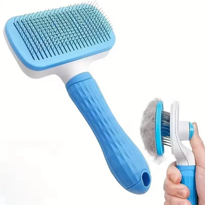 Cat Dog Comb for Pets Automatic Hair Removal Comb Brush Remover Hair Grooming Pet Comb Cleaning Bath Brush Dog Supplies