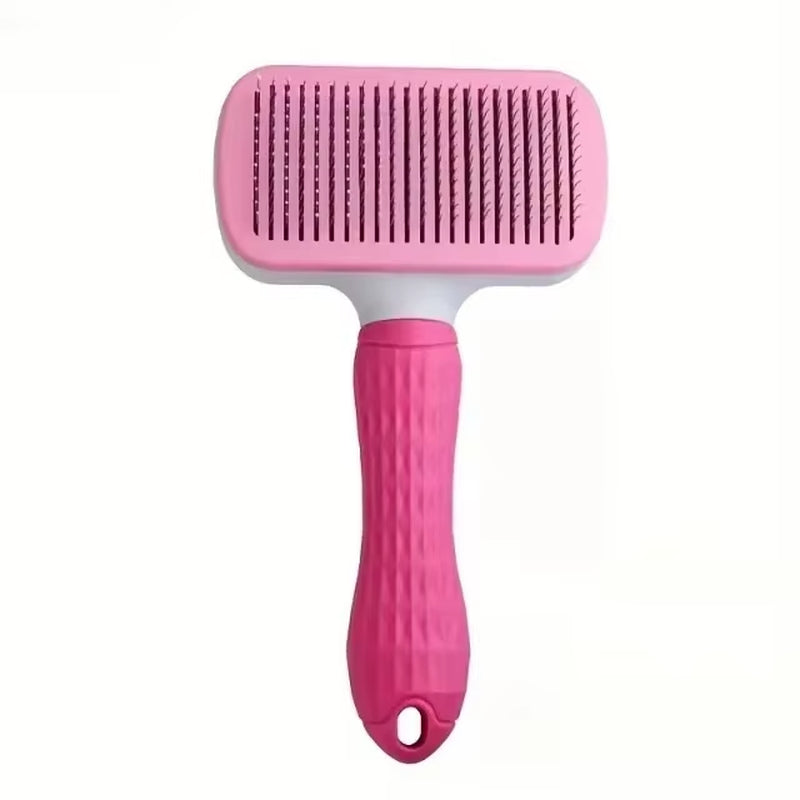 Cat Dog Comb for Pets Automatic Hair Removal Comb Brush Remover Hair Grooming Pet Comb Cleaning Bath Brush Dog Supplies