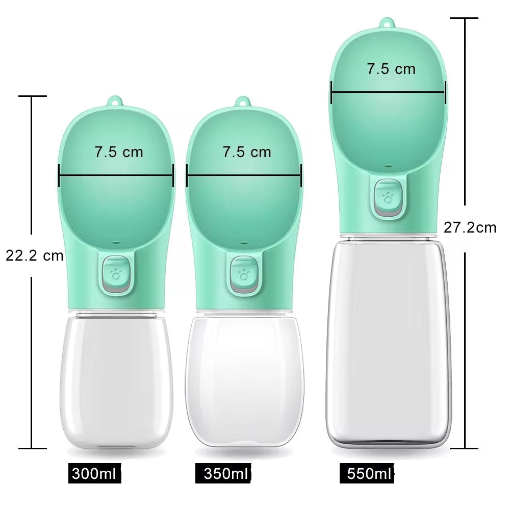 Portable Dog Water Bottle for Small Large Dogs Cat Outdoor Leakproof Walking Drinking Bowls Chihuahua French Bulldog Supplies